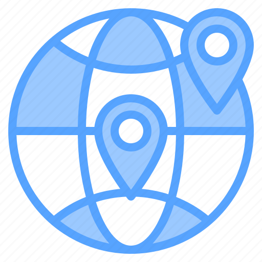 Direction, earth, location, map, navigation, route, travel icon - Download on Iconfinder