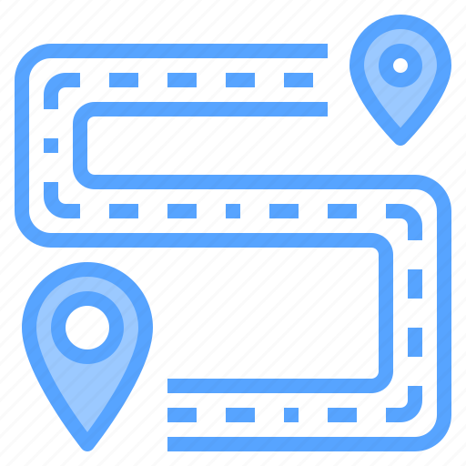 Direction, location, map, navigation, route, travel icon - Download on Iconfinder