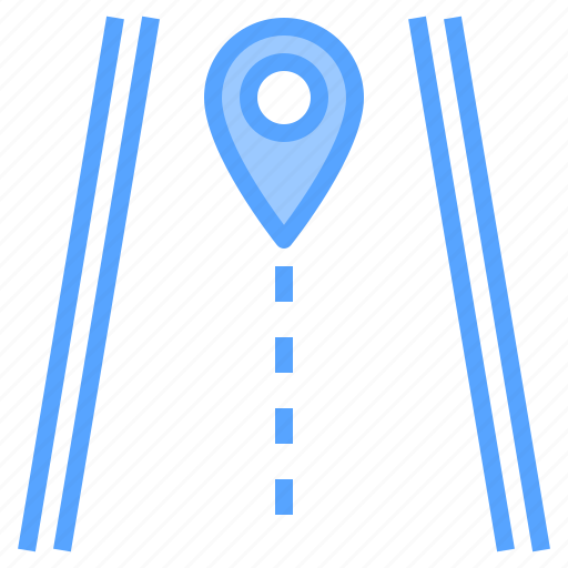 Direction, location, map, navigation, pin, route, travel icon - Download on Iconfinder