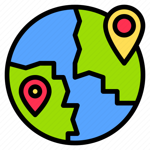 Direction, global, location, map, navigation, route, travel icon - Download on Iconfinder