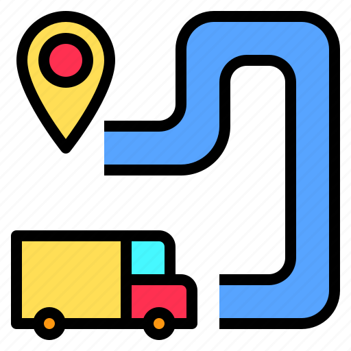 Direction, lifestyle, location, map, navigation, route, travel icon - Download on Iconfinder