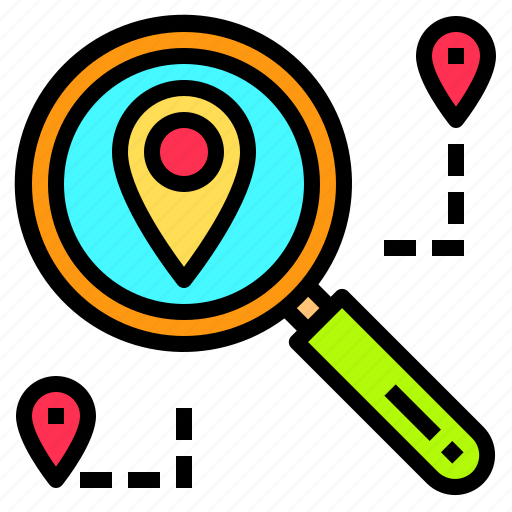 Direction, location, map, navigation, route, search, travel icon - Download on Iconfinder