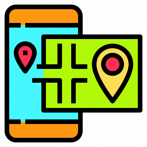 Direction, location, map, navigation, route, smartphone, travel icon - Download on Iconfinder