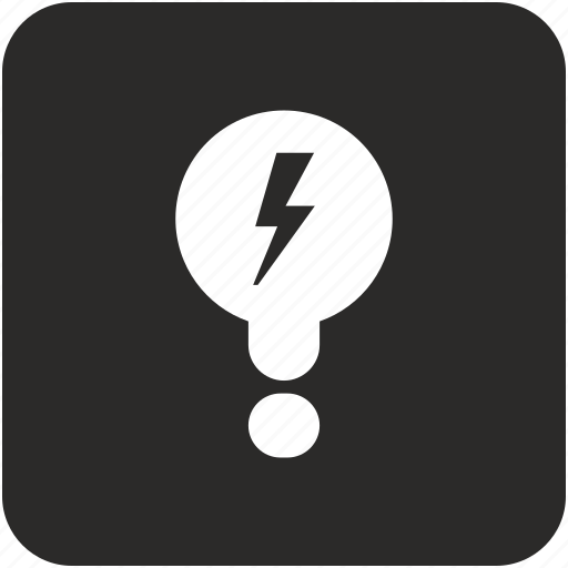Bulb, electric, lamp, light, lighting, shock icon - Download on Iconfinder