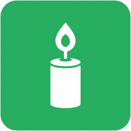 Burning, candle, candlelight, green, light icon - Download on Iconfinder