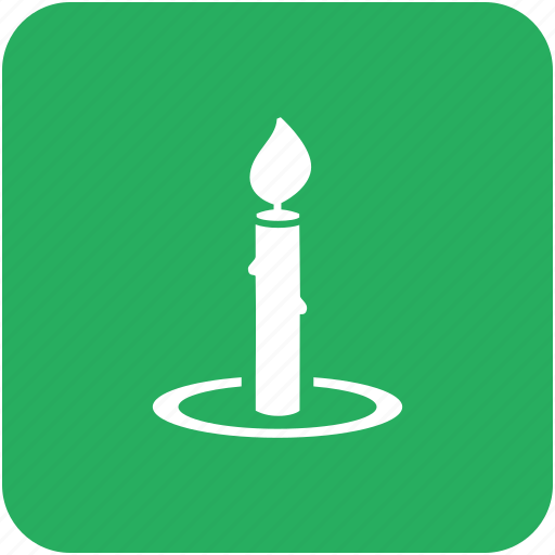 Candle, candlestick, chamberstick, green icon - Download on Iconfinder