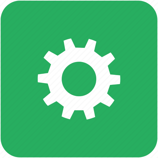 Configuration, gear, green, options, settings icon - Download on Iconfinder