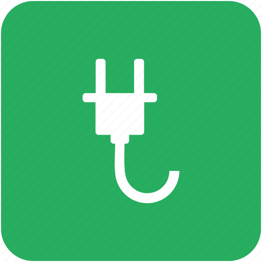 Charge, electric, green, plug, socket icon - Download on Iconfinder
