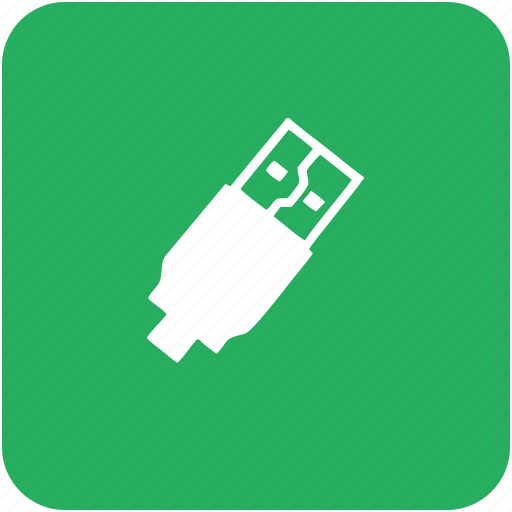 Cable, charging, green, usb icon - Download on Iconfinder