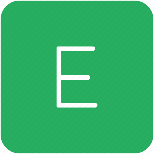 E, green, key, keyboard, letter icon - Download on Iconfinder