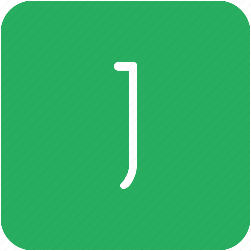 Green, j, key, keyboard, letter icon - Download on Iconfinder