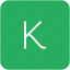green, k, key, keyboard, letter 