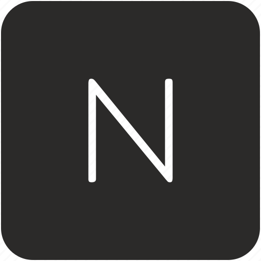 Key, keyboard, letter, n, uppercase icon - Download on Iconfinder