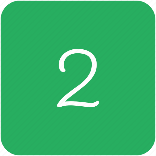 Green, key, number, two icon - Download on Iconfinder