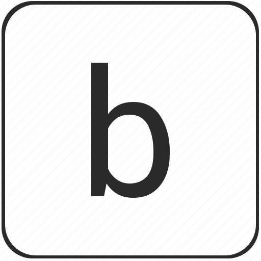 Alphabet, b, keyboard, latin, lowcase, virtual icon - Download on Iconfinder