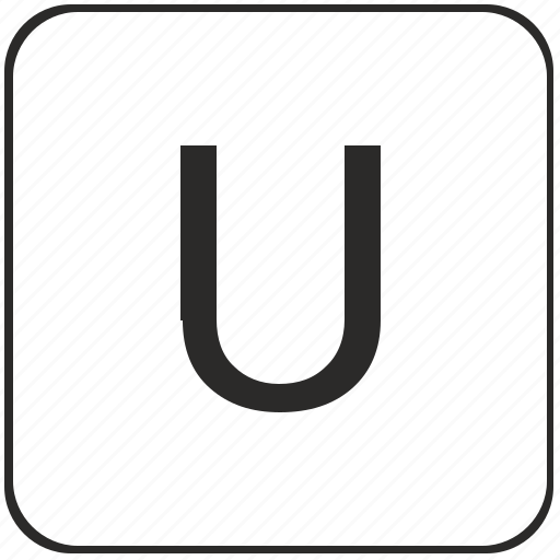 Alphabet, keyboard, latin, u, uppercase, virtual icon - Download on Iconfinder