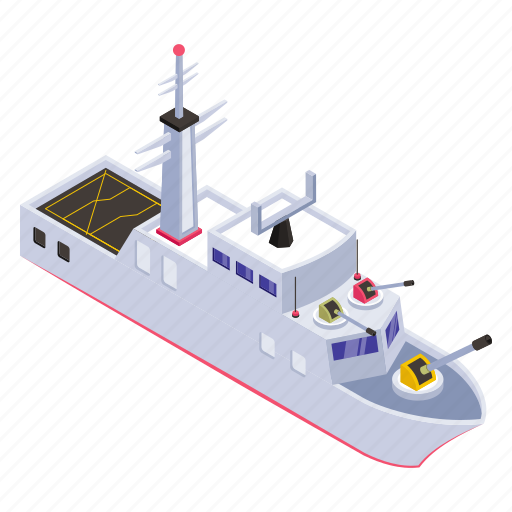Warship, battleship, military ship, military boat, cruiser icon - Download on Iconfinder
