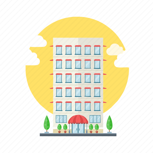 Apartment, building, hotel, lodgment icon - Download on Iconfinder