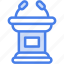 lectern, podium, conference, presentation, communications, microphone 