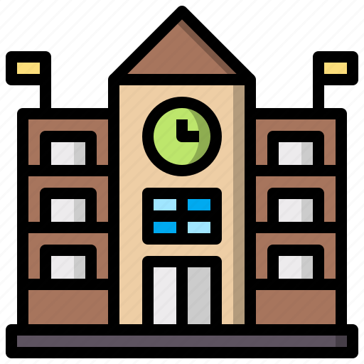 And, architecture, city, college, education, high, school icon - Download on Iconfinder