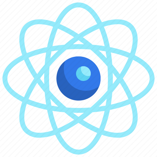 Atom, science, atomic, nuclear, physics icon - Download on Iconfinder