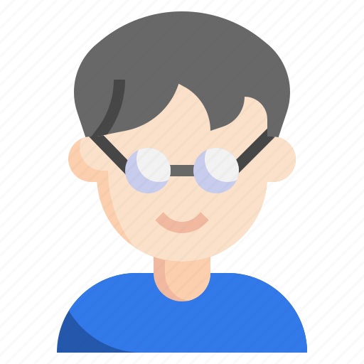 Nerd, study, glasses, young, user icon - Download on Iconfinder