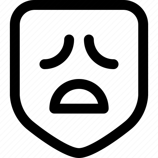 Drama, emotion, face, mask, sad icon - Download on Iconfinder
