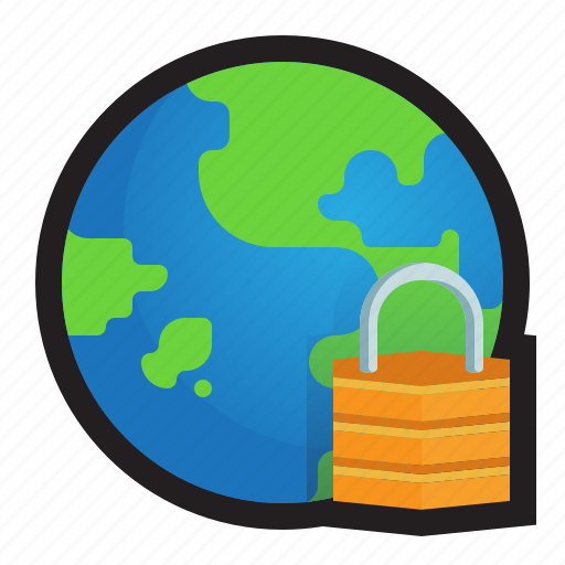 Secure, network, lock, private, protected icon - Download on Iconfinder