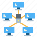 connection, link, network, networking, star