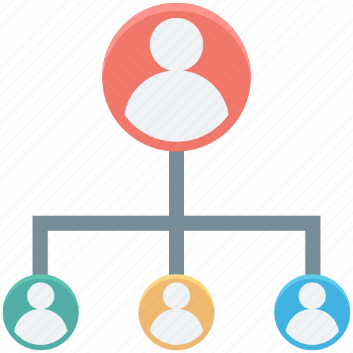 Collaboration, employees, leader, manager, organization structure icon - Download on Iconfinder