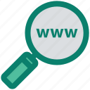 domain searching, internet, magnifier, online, search, web, www