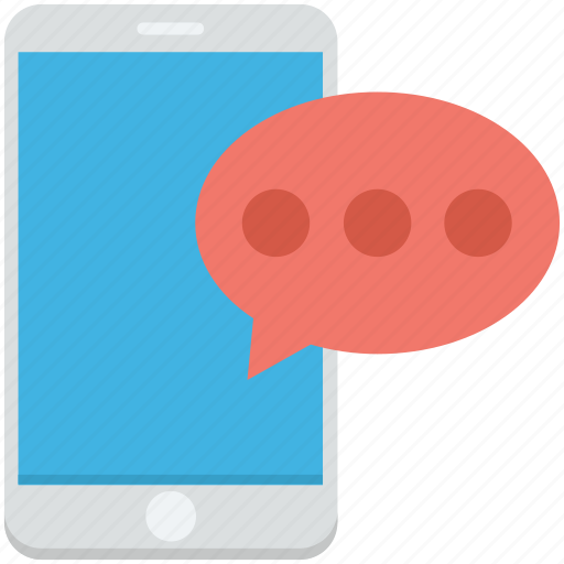 Chat bubble, message, mobile, mobile chatting, mobile massage icon - Download on Iconfinder