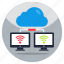 cloud internet network, cloud wifi, cloud signals, wireless network, broadband connection 
