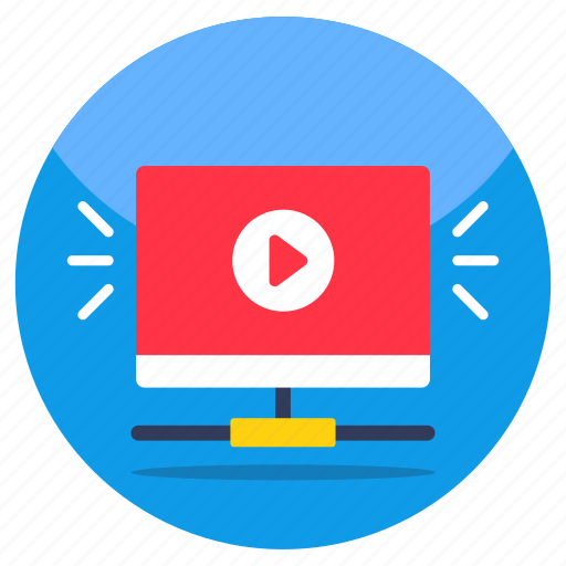 Online video, video streaming, play video, internet video icon - Download on Iconfinder