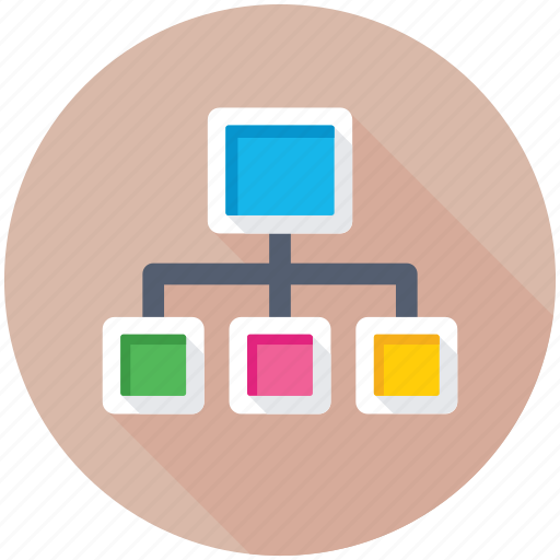 Flowchart, network, network hierarchy, sharing network, sitemap icon - Download on Iconfinder