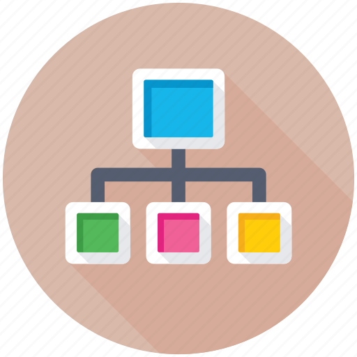 Flowchart, network, network hierarchy, sharing network, sitemap icon - Download on Iconfinder