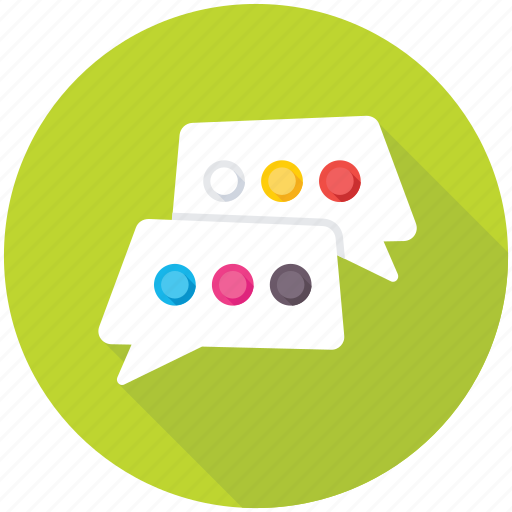 Chat bubbles, chatting, communication, conversation, dialogue icon - Download on Iconfinder