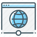 browser, global, globe, network, planet, webpage, web site 