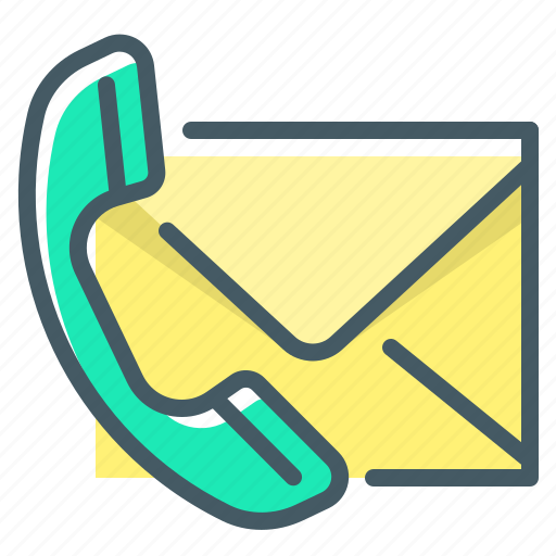 Contact, envelope, handset, telephone icon - Download on Iconfinder