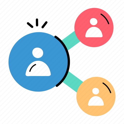 Social network, social connection, user network, connected people, people connection icon - Download on Iconfinder