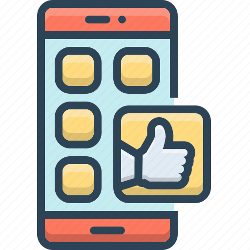 Like, media, mobile, phone, social, technology icon - Download on Iconfinder