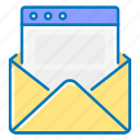 communication, email, envelope, message, website 
