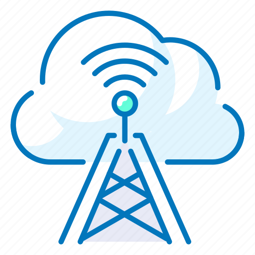 Antenna, cloud, communication, wireless icon - Download on Iconfinder