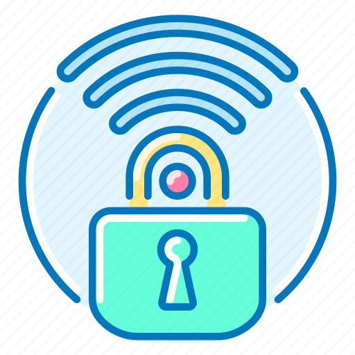 Lock, network, secure, wi-fi, wireless icon - Download on Iconfinder