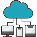cloud, hosting, data, storage, device