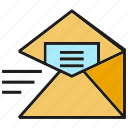 email, envelope, letter, mail, send