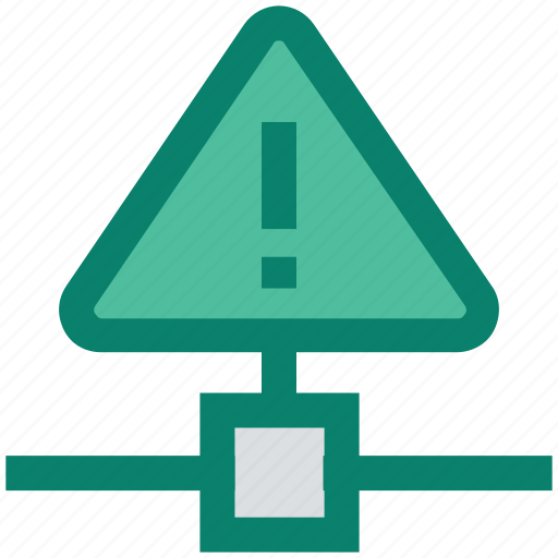 Connection, network, sign, technology, triangle, warning icon - Download on Iconfinder
