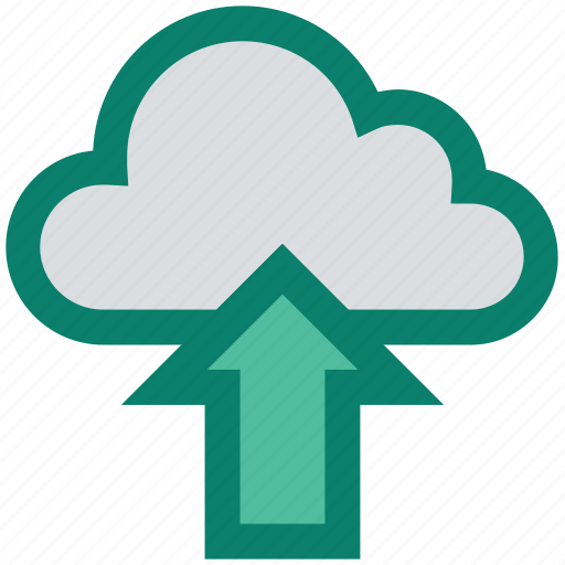 Cloud, cloud network, data, storage, up arrow, upload, uploading icon - Download on Iconfinder