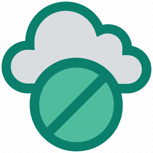 Ban, block, cloud, network, server, stop, technology icon - Download on Iconfinder
