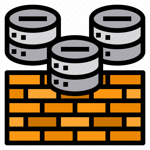 Bricks, firewall, network, security, server icon - Download on Iconfinder